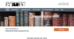 Desktop Screenshot of ankhantiquarianbooks.com.au