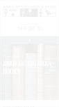 Mobile Screenshot of ankhantiquarianbooks.com.au