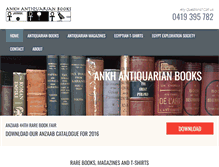 Tablet Screenshot of ankhantiquarianbooks.com.au